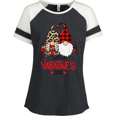 Happy Valentine's Day Gnomes Couple Valentines Day Love Enza Ladies Jersey Colorblock Tee