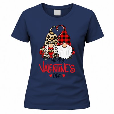 Happy Valentine's Day Gnomes Couple Valentines Day Love Women's T-Shirt