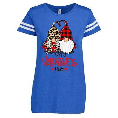 Happy Valentine's Day Gnomes Couple Valentines Day Love Enza Ladies Jersey Football T-Shirt