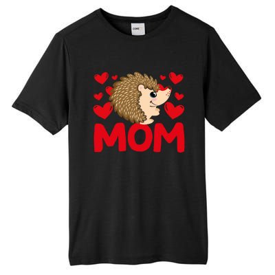 Happy Valentine's Day Hedgehog Mom Mothers Day Valentine Gift Tall Fusion ChromaSoft Performance T-Shirt