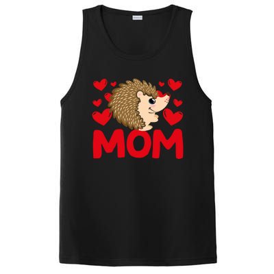 Happy Valentine's Day Hedgehog Mom Mothers Day Valentine Gift PosiCharge Competitor Tank