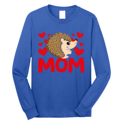 Happy Valentine's Day Hedgehog Mom Mothers Day Valentine Gift Long Sleeve Shirt