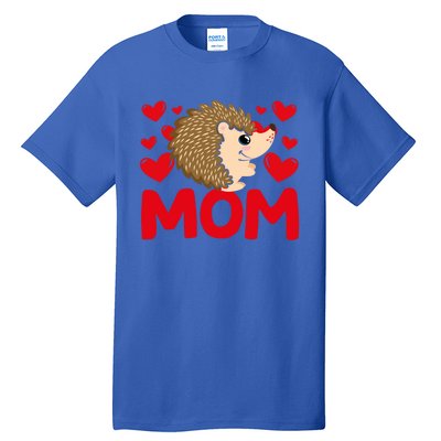 Happy Valentine's Day Hedgehog Mom Mothers Day Valentine Gift Tall T-Shirt