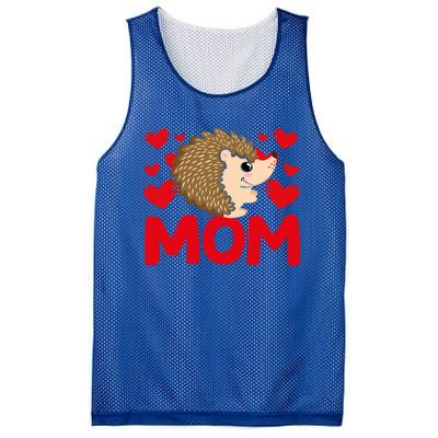 Happy Valentine's Day Hedgehog Mom Mothers Day Valentine Gift Mesh Reversible Basketball Jersey Tank