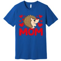 Happy Valentine's Day Hedgehog Mom Mothers Day Valentine Gift Premium T-Shirt