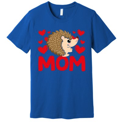 Happy Valentine's Day Hedgehog Mom Mothers Day Valentine Gift Premium T-Shirt