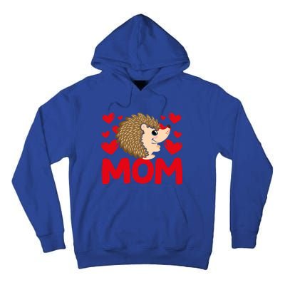 Happy Valentine's Day Hedgehog Mom Mothers Day Valentine Gift Tall Hoodie