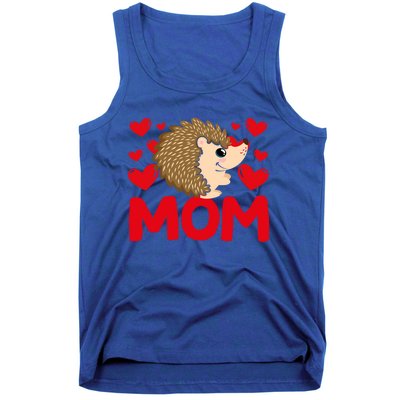 Happy Valentine's Day Hedgehog Mom Mothers Day Valentine Gift Tank Top