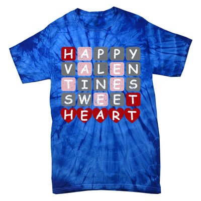 Happy Valentines Day For Word Game Lovers Gift Tie-Dye T-Shirt