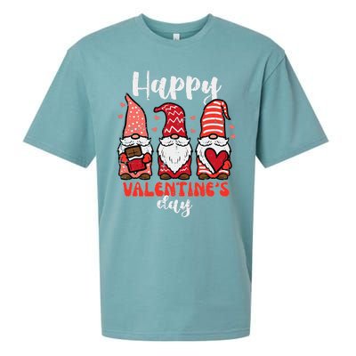 Happy Valentines Day Gnomes Cute Gnomies Women Sueded Cloud Jersey T-Shirt