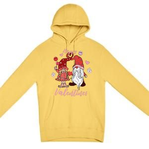 Happy Valentines Day Gnomes Dice Hearts Love Premium Pullover Hoodie