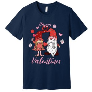 Happy Valentines Day Gnomes Dice Hearts Love Premium T-Shirt