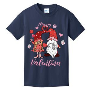 Happy Valentines Day Gnomes Dice Hearts Love Kids T-Shirt