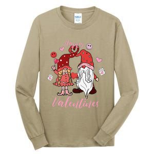 Happy Valentines Day Gnomes Dice Hearts Love Tall Long Sleeve T-Shirt