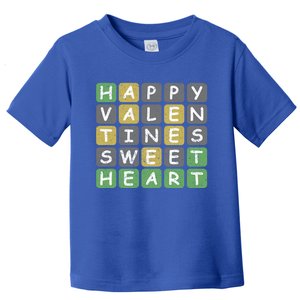 Happy Valentines Day For Word Game Lovers Gift Toddler T-Shirt