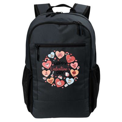 Happy ValentineS Day Conversation Hearts Valentine Daily Commute Backpack