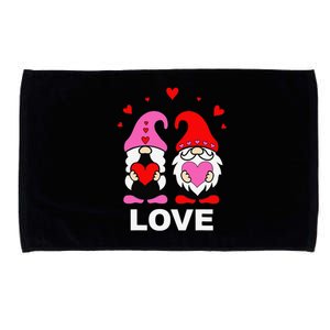 Happy Valentines Day Gnomes Elves Elf Love Anniversary Microfiber Hand Towel