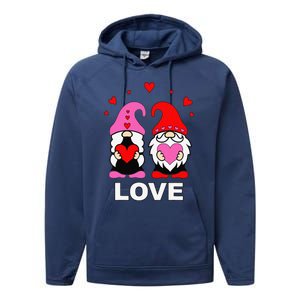 Happy Valentines Day Gnomes Elves Elf Love Anniversary Performance Fleece Hoodie