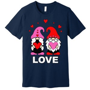 Happy Valentines Day Gnomes Elves Elf Love Anniversary Premium T-Shirt