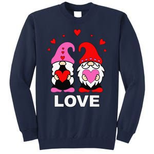 Happy Valentines Day Gnomes Elves Elf Love Anniversary Tall Sweatshirt