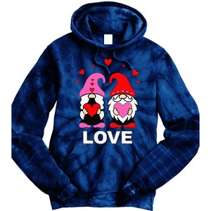 Happy Valentines Day Gnomes Elves Elf Love Anniversary Tie Dye Hoodie