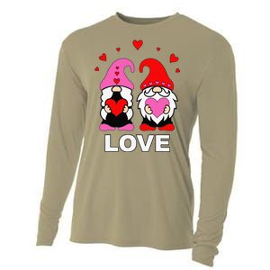 Happy Valentines Day Gnomes Elves Elf Love Anniversary Cooling Performance Long Sleeve Crew