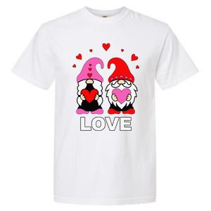 Happy Valentines Day Gnomes Elves Elf Love Anniversary Garment-Dyed Heavyweight T-Shirt