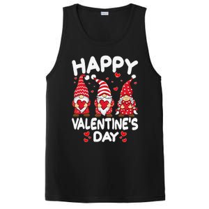 Happy Valentines Day Gnomes Funny Matching Three Gnomies PosiCharge Competitor Tank