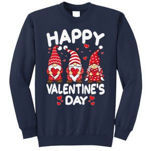 Happy Valentines Day Gnomes Funny Matching Three Gnomies Sweatshirt