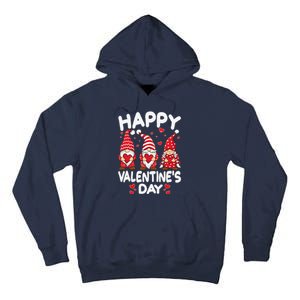 Happy Valentines Day Gnomes Funny Matching Three Gnomies Tall Hoodie