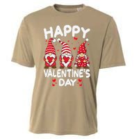 Happy Valentines Day Gnomes Funny Matching Three Gnomies Cooling Performance Crew T-Shirt