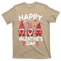 Happy Valentines Day Gnomes Funny Matching Three Gnomies T-Shirt