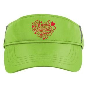 Happy Valentines Day Shaped Heart Adult Drive Performance Visor