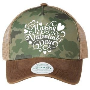 Happy Valentines Day Shaped Heart Legacy Tie Dye Trucker Hat