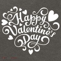 Happy Valentines Day Shaped Heart Cotton Canvas Backpack