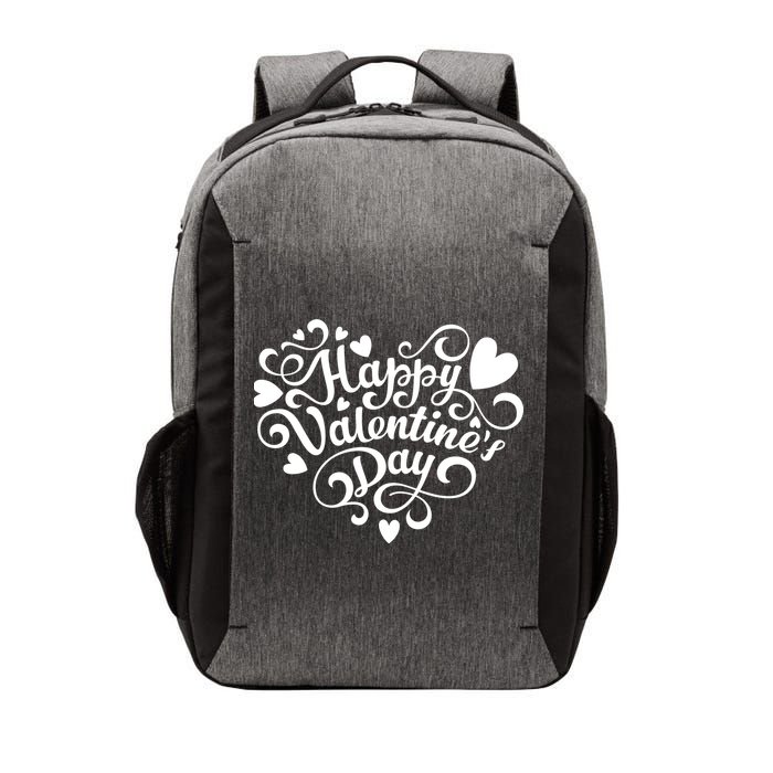 Happy Valentines Day Shaped Heart Vector Backpack