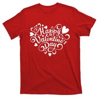 Happy Valentines Day Shaped Heart T-Shirt