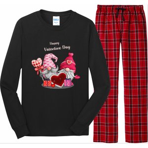 Happy Valentines Day Gnomes Heart Valentine Day For Long Sleeve Pajama Set