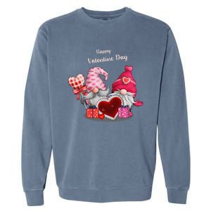 Happy Valentines Day Gnomes Heart Valentine Day For Garment-Dyed Sweatshirt