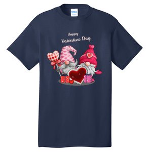 Happy Valentines Day Gnomes Heart Valentine Day For Tall T-Shirt