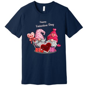 Happy Valentines Day Gnomes Heart Valentine Day For Premium T-Shirt