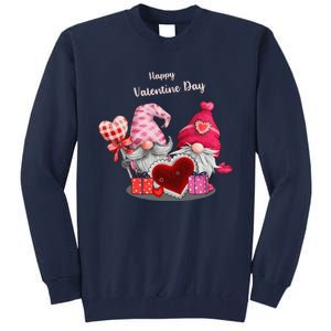 Happy Valentines Day Gnomes Heart Valentine Day For Tall Sweatshirt