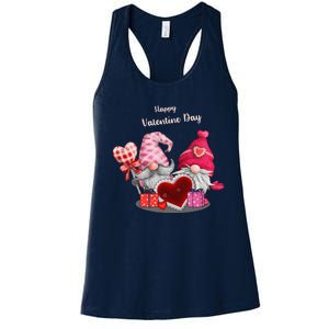 Happy Valentines Day Gnomes Heart Valentine Day For Women's Racerback Tank