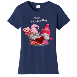 Happy Valentines Day Gnomes Heart Valentine Day For Women's T-Shirt