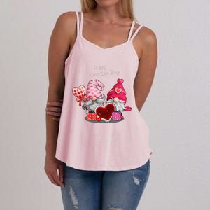 Happy Valentines Day Gnomes Heart Valentine Day For Women's Strappy Tank