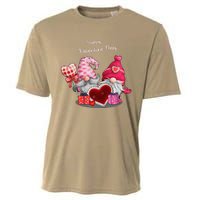 Happy Valentines Day Gnomes Heart Valentine Day For Cooling Performance Crew T-Shirt