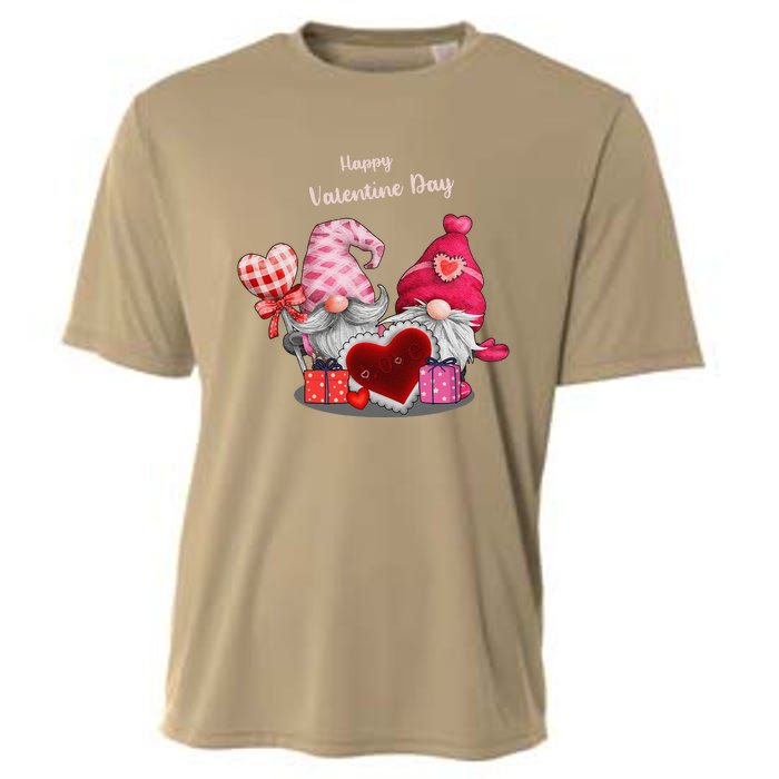 Happy Valentines Day Gnomes Heart Valentine Day For Cooling Performance Crew T-Shirt