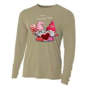 Happy Valentines Day Gnomes Heart Valentine Day For Cooling Performance Long Sleeve Crew