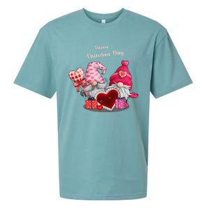 Happy Valentines Day Gnomes Heart Valentine Day For Sueded Cloud Jersey T-Shirt