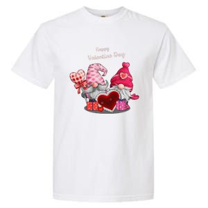 Happy Valentines Day Gnomes Heart Valentine Day For Garment-Dyed Heavyweight T-Shirt